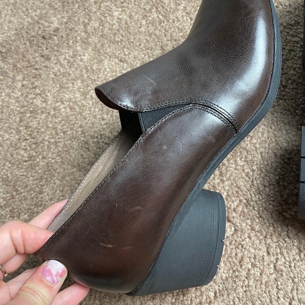 Robin Chocolate Burnished Dansko Shoes Size 9/39 - Picture 11 of 15